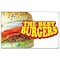 Signmission The Best Burgers Banner Concession Stand Food Truck Single Sided B-The Best Burgers19 - alternate 1